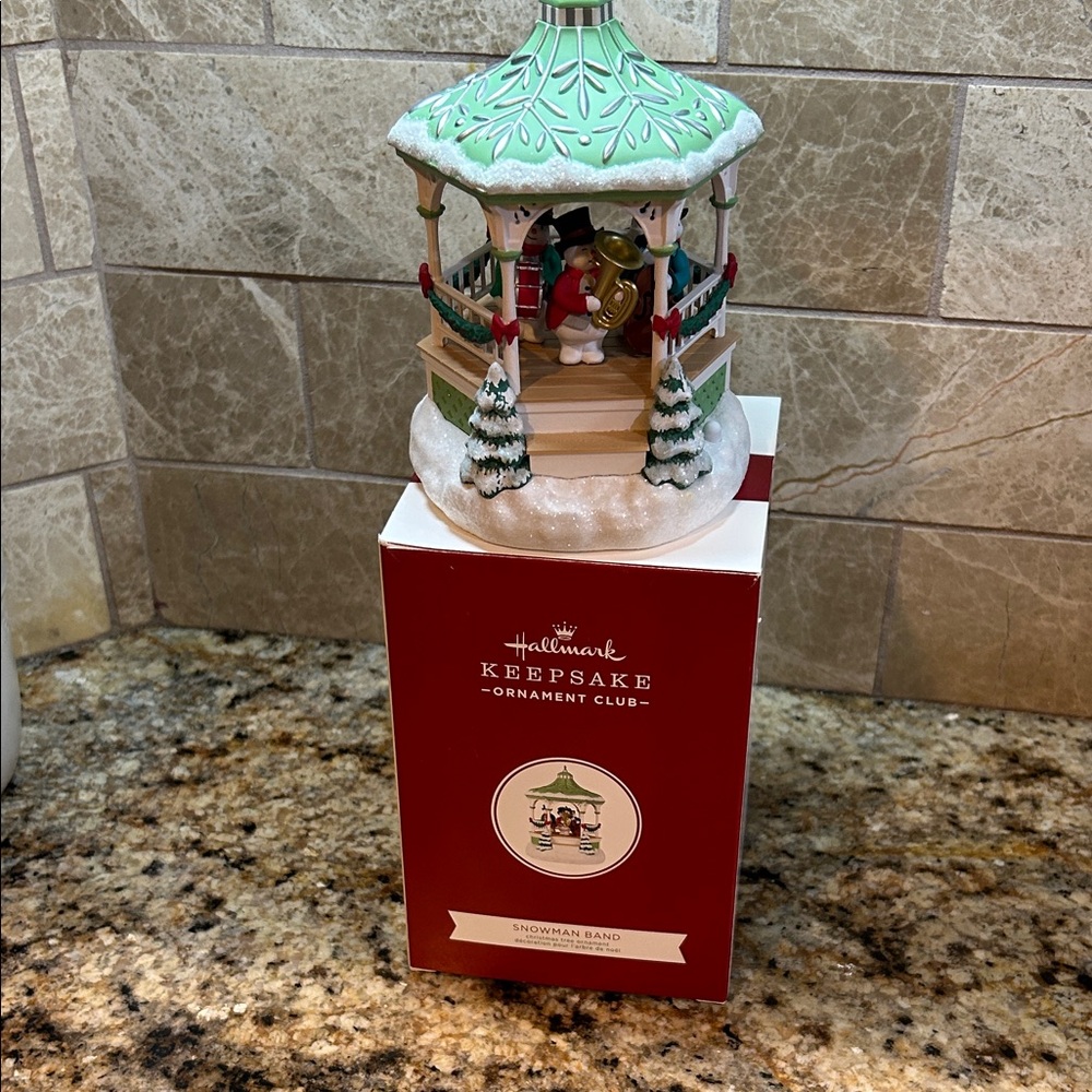 Hallmark Keepsake Ornament Club 2020 "Snowman Band" Christmas ornament.